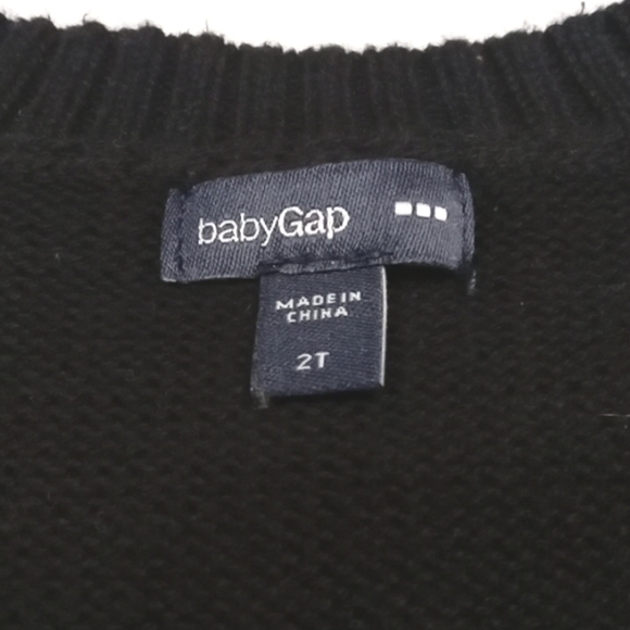 Baby Gap sweater in black with a grey Union Jack Us 2T - Picture 3 of 4